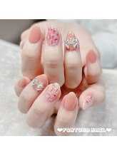 フォルトゥーナ 神田(Fortuna)/ツイードリボンネイル/神田