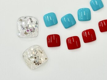 ネイルサロン クイール 小山店(NAIL SALON QUILL)/シェルラメキラキラネイル