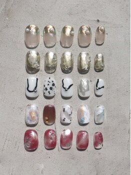 プティットスリール アイラッシュ 豊田店(Petit Sourire Eyelash)の写真/名古屋で絶大な人気を誇るサロン♪【120分アートフリー¥8400(フィルイン込)】お洒落Nailにファン続出中☆
