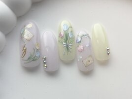 チューリップネイル/8000円