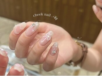 ア―ジュポシェフリル 下大利店(age poche Frill)/チークネイル