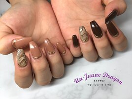 【自爪ネイル】パイソンネイル