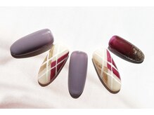 ビューティーネイルサロン クリアーズ(Clears)/秋冬定番アーガイル