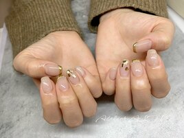 バレンタインネイル