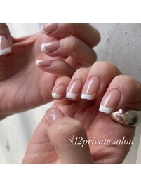 王道♪白フレンチネイル