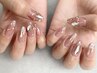 【hand】《他店オフ・ケア込》アート＋小パーツし放題¥8500→初回