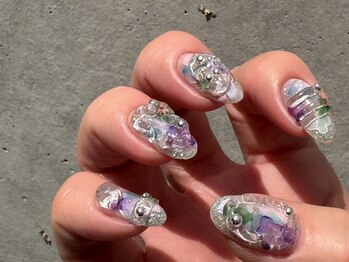 ヌル ネイル 堀江(NURU NAIL HORIE)/spring春ネイルニュアンス☆