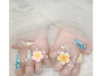 CoCo Nail【ココネイル】渋谷《長さ出し専門店/つけ放題/持ち込み》/