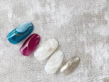 スリー(THREE)/Oct.2021/nail design