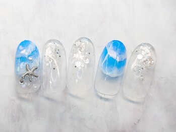 ネイルプラータ(Nail Plata)/波打ち際デザイン【7780】