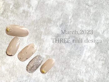 スリー(THREE)/March 2023/nail desing