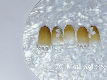 シーシーネイルサロン 池袋(C.C.Nail salon)/押し花xグラテーションアート
