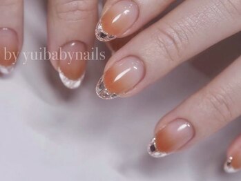 ネイルズ バイ ユイ 外苑前(Nails by Yui)/オレンジガラスフレンチ