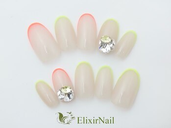 エリクサーネイル 新宿3丁目(Elixir Nail)/定額a シンプル/クーポン使用