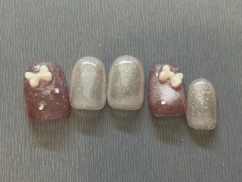 アイ ネイルズ 天神店(I nails)/ちゅるリボン　￥7000