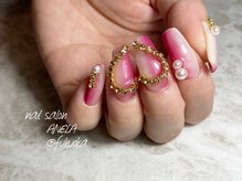 アネラ(ANELA)/ハートチェーンネイル