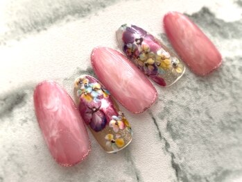 ビューティーサロン ハル(beauty salon haru)/【押し花風】