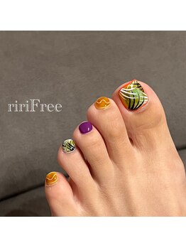 リリフリー(riri Free)/南国ネイル 夏フット