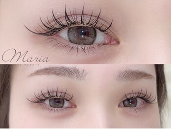 マリアアイビューティー 西梅田(Maria Eye Beauty)の写真/LEDマツエクでモチ◎【束感マツエク☆フラットラッシュ】毛質やカール長さ等種類を豊富にご用意♪