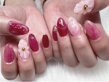 ブリスト(BRIST)/春色 ネイル/フラワーネイル