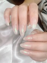 エクラ(eclat)/オーロラミラーネイル☆