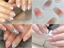 リアーナネイル(LianA Nail)の雰囲気(うるっと可愛いチークネイル×指先キラリ*ガラスフレンチが人気)