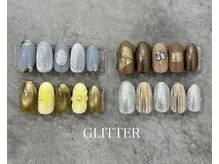 グリッター(GLITTER)/青山限定8月ハンド定額アート