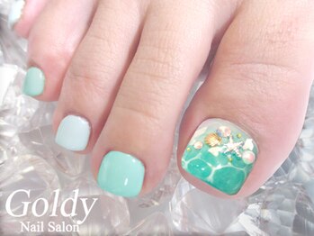 ネイルサロン ゴールディ(NAIL SALON GOLDY)/FOOT華やかアートコース