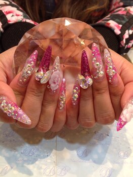 エスフィーネイルサロン ブリーユ(Esfy nailsalon Brille)/成人式キラキラロングスカルプ