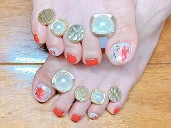 トヨネイル(TOYO NAIL)/塗りかけニュアンスフット☆