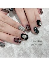 リルガーデン 新宿南口(Lil' Garden)/モノクロヒョウ柄秋ネイル