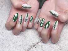 ネイルアンドアイラッシュサロン エスポアール(nail&eyelash salon espoir)/うし柄　秋ネイル