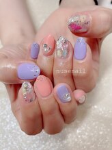 ミューズネイル(muse nail)/シェルデザイン/シェル埋め込み