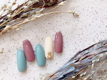 ネイルサロン&スクール ジーナ(GINA)/くすみカラーネイル