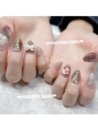 雪だるまクリスマスネイル¥12980