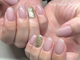 ワンカラー/ワンポイントネイル