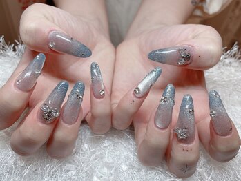 レアネイル 新宿(le'a nail)/マグネットグラデーションネイル