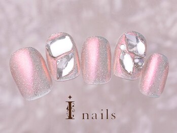 アイネイルズ 町田店(I nails)/ビジューミラーネイル11500円