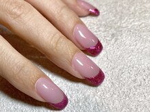 ネイルスペース ジェイズ ピンキー(NAIL SPACE J's PINKY)/ラメフレンチ