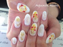 アグニークリッシェ(Agunik Riche)/【押し花ネイル】