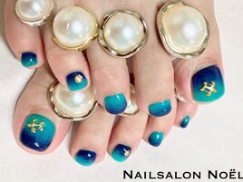 FOOT☆深海ハワイネイル