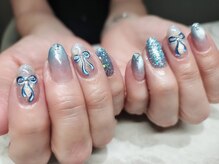 ネイルプラスユウ(NAIL+U)/リボンネイル