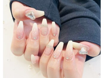 シエル(Ciel)の写真/キラキラ/大人上品も得意★【大人気ジェルチップ長さ出し フリーアート(シンプル)¥11500】オフずっと無料!!