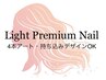 【オフケア無料】ライトプレミアムネイル4本アート・持ち込みOK♪　¥6380