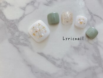 リリックネイル 本八幡店(LyricNail)/ゴールドパーツで大人可愛く☆