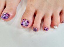 ネイルフロンティア 吉祥寺(NAIL FRONTIER)/手描きパンジーフット8980円～