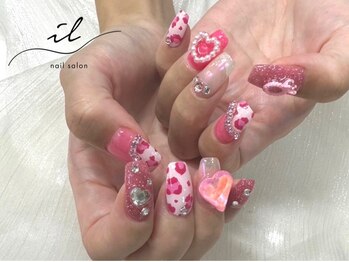 イル 神戸店/ヒョウ柄×ピンク