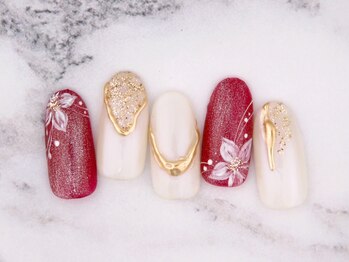 リアン(lien)の写真/【リピーター多数】前撮り/ブライダル/イベントも相談しながらとびっきり可愛いネイルに♪持込デザインも◎