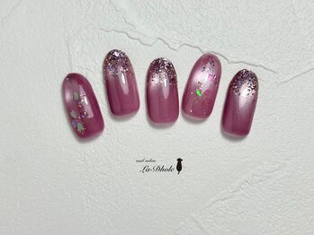 ラメ×桜ホログラム