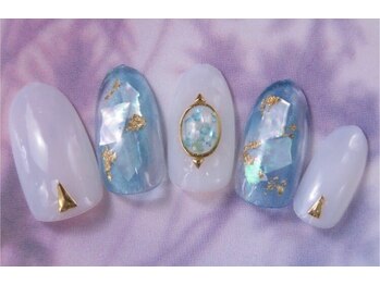ラテネイル(Latte Nail)/サマーシェルネイル